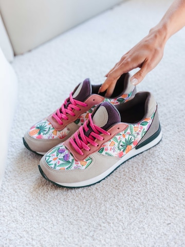 inkkas Sneaker low 'Abacaxi - Vegan Premium Sneaker | Nachhaltig & Handgefertigt.' in Mischfarben