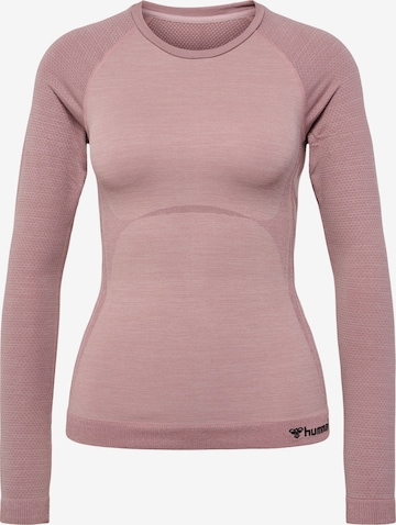 T-shirt fonctionnel Hummel en rose : devant