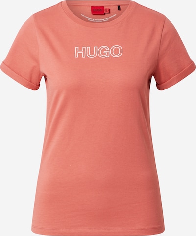 HUGO Majica u marelica / bijela, Pregled proizvoda