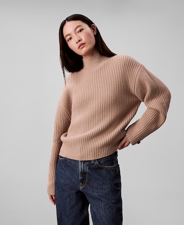 Calvin Klein Jeans Trui in Beige: voorkant