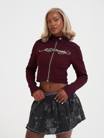 Veste mi-saison Ed Hardy en rouge