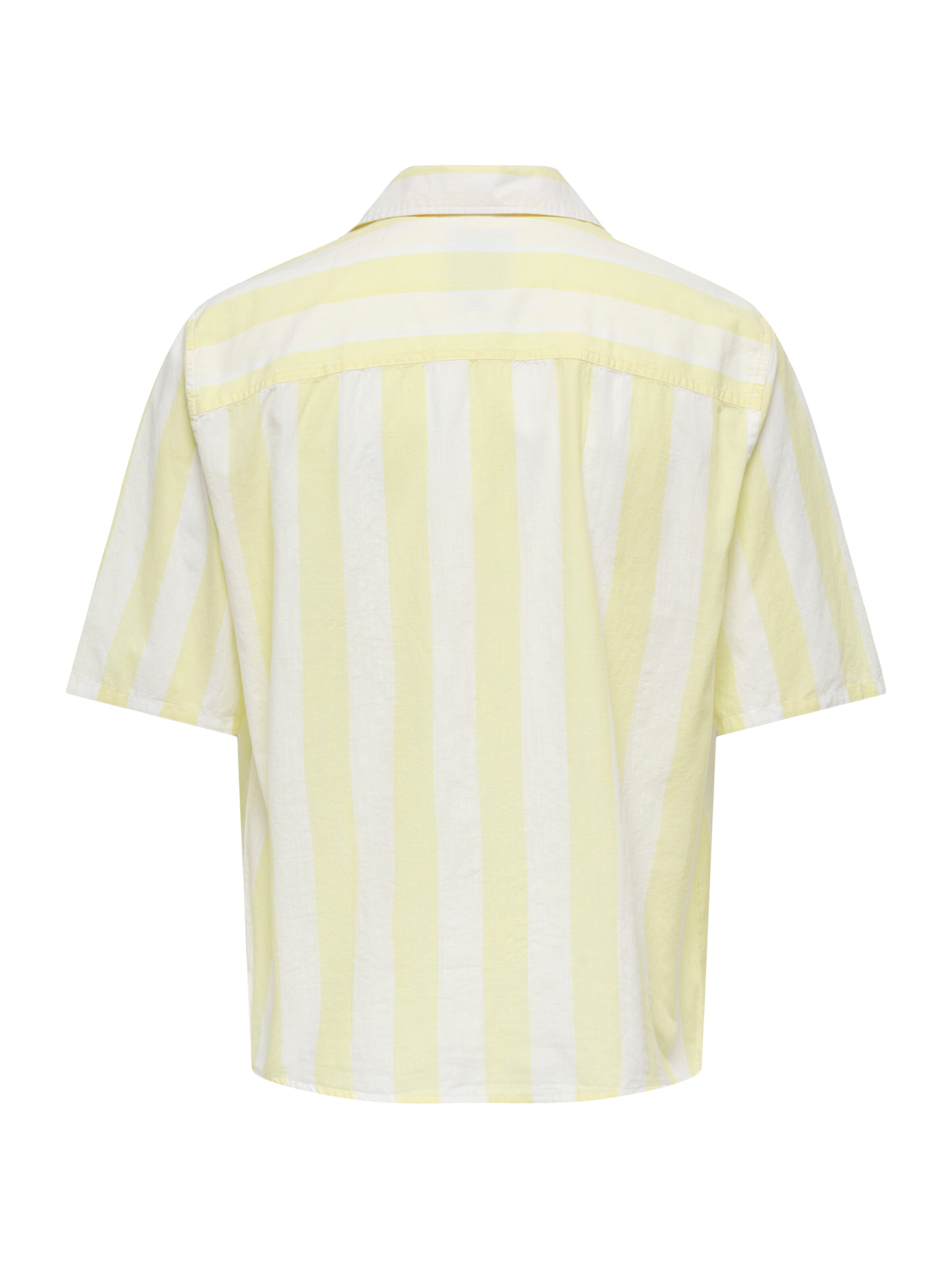Only & Sons - Comfort Fit Camisa 'ONSTES' em amarelo