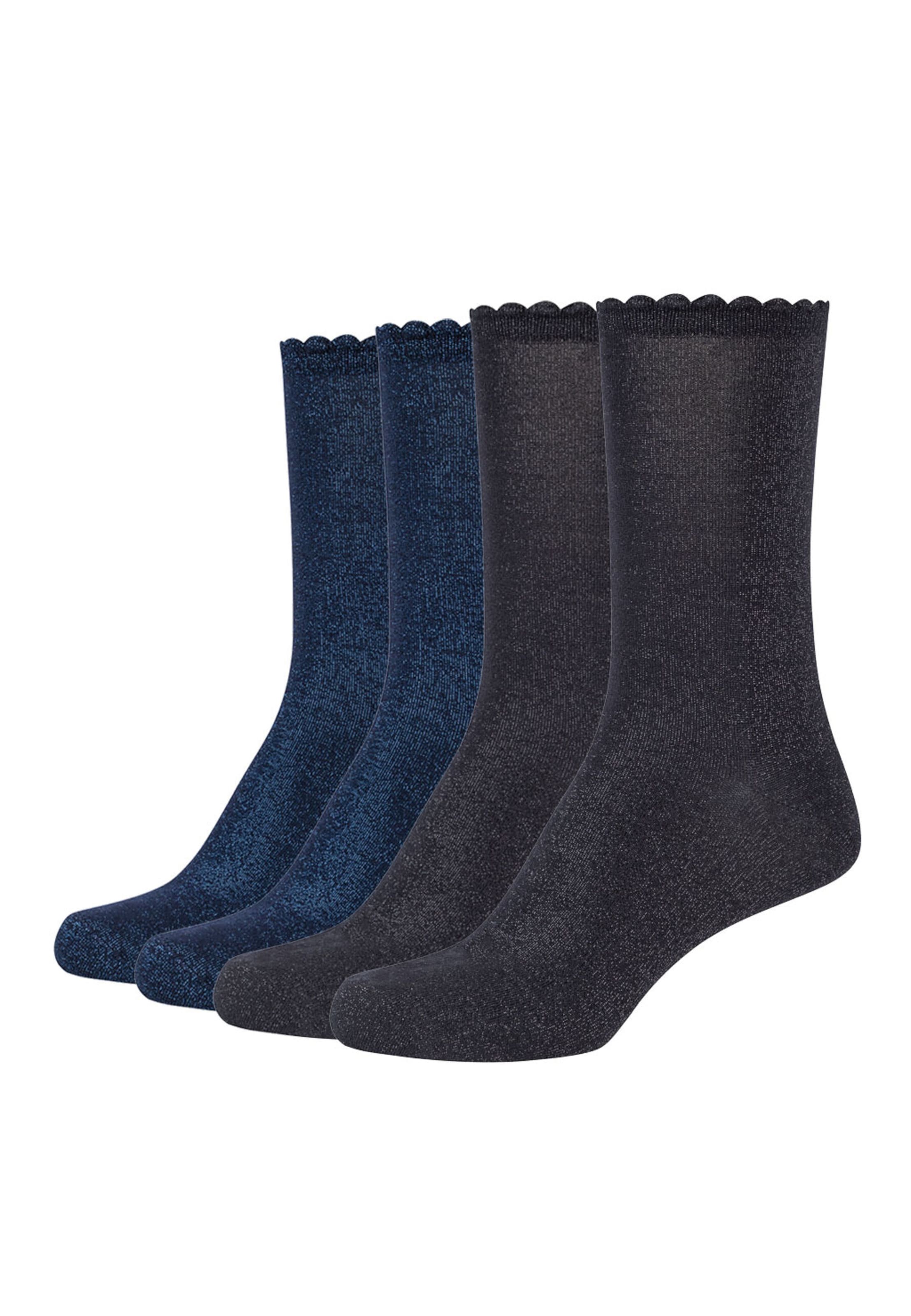 camano camano Socken The Socks of a Showgirl lurex in Schwarz: Vorderseite
