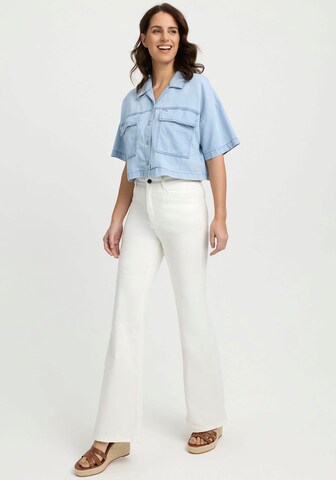 wonderjeans Loose fit Jeans in White: front