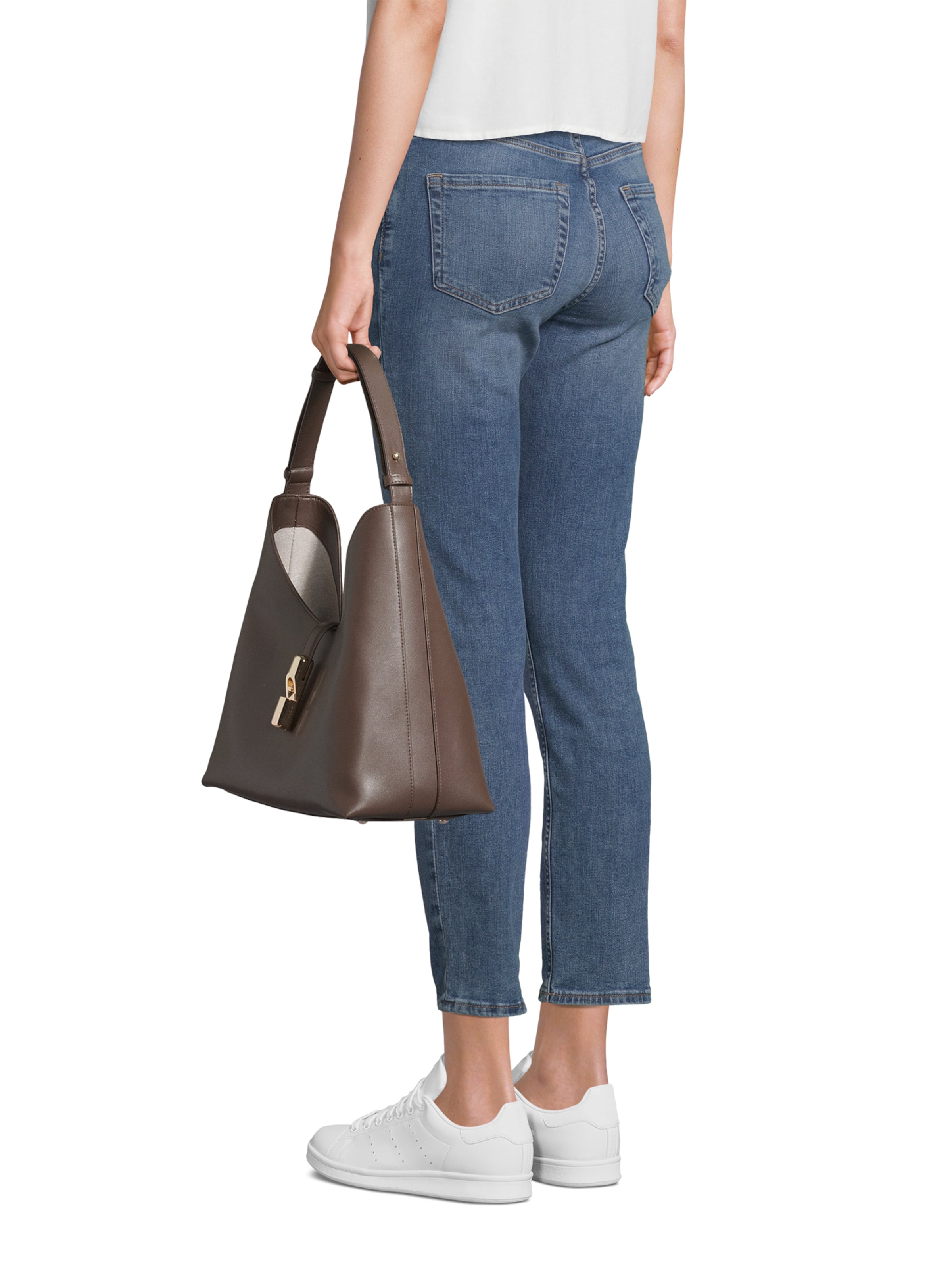 FURLA Skuldertaske 'Goccia' i brun