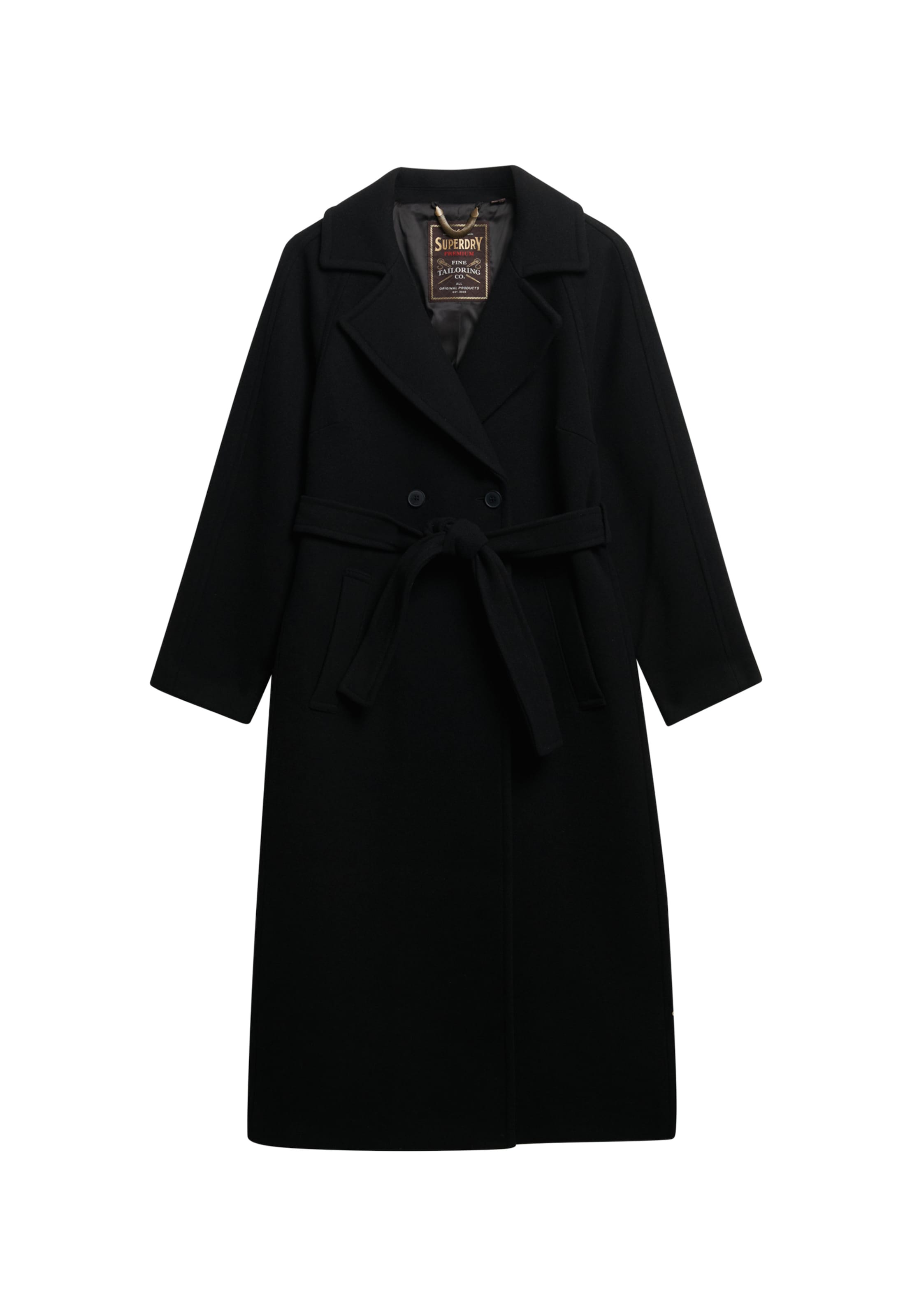 Superdry Wintermantel in Zwart: voorkant