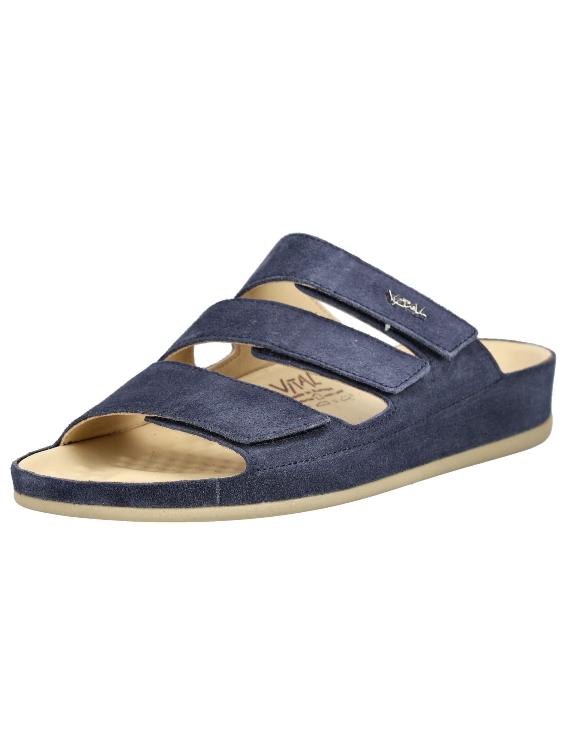 vital Pantolette in Blau: Vorderseite