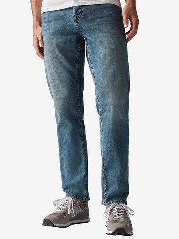 Next Regular Jeans i blå: framsida