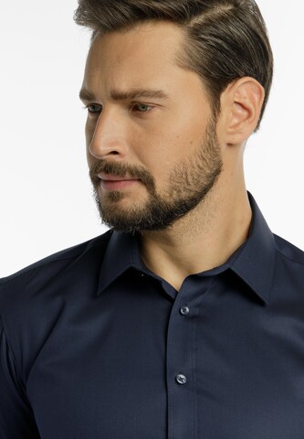 DreiMaster Klassik Regular fit Button Up Shirt in Blue