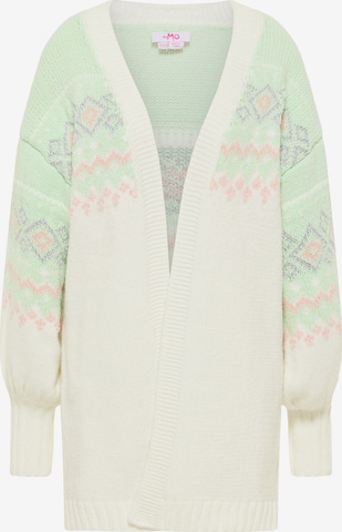 MYMO Knit Cardigan in White: front