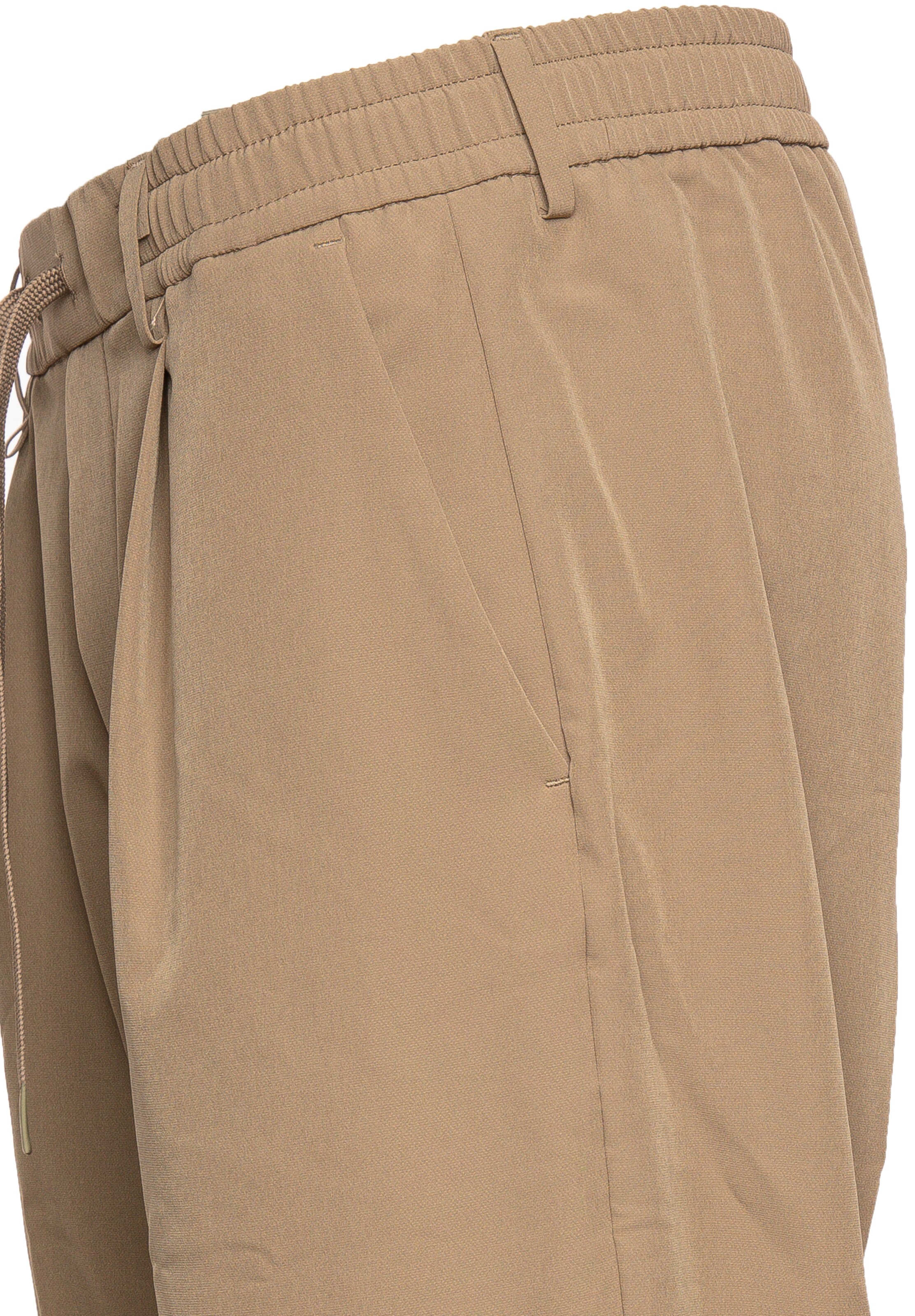 BOSS Tapered Pants ' Convert-Pleat ' in Brown