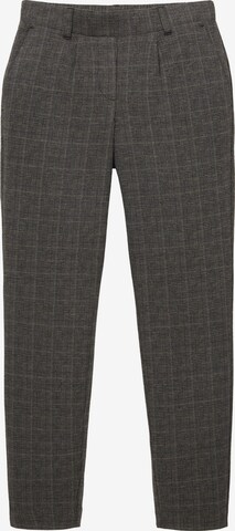 Coupe slim Pantalon à pince TOM TAILOR en gris : devant