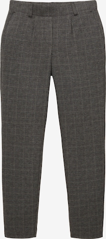 Coupe slim Pantalon à pince TOM TAILOR en gris : devant