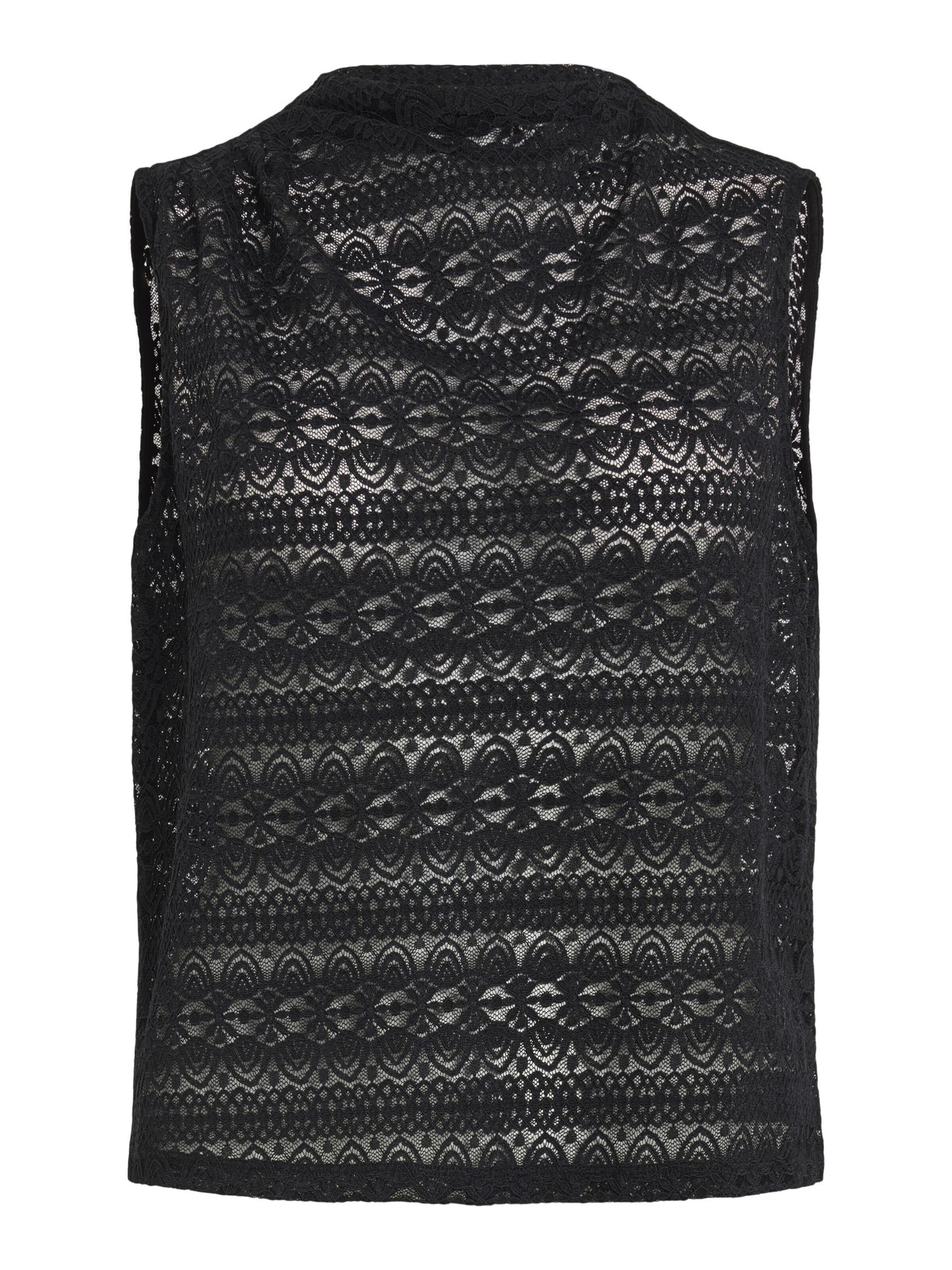 VILA - Blusa en negro: frente