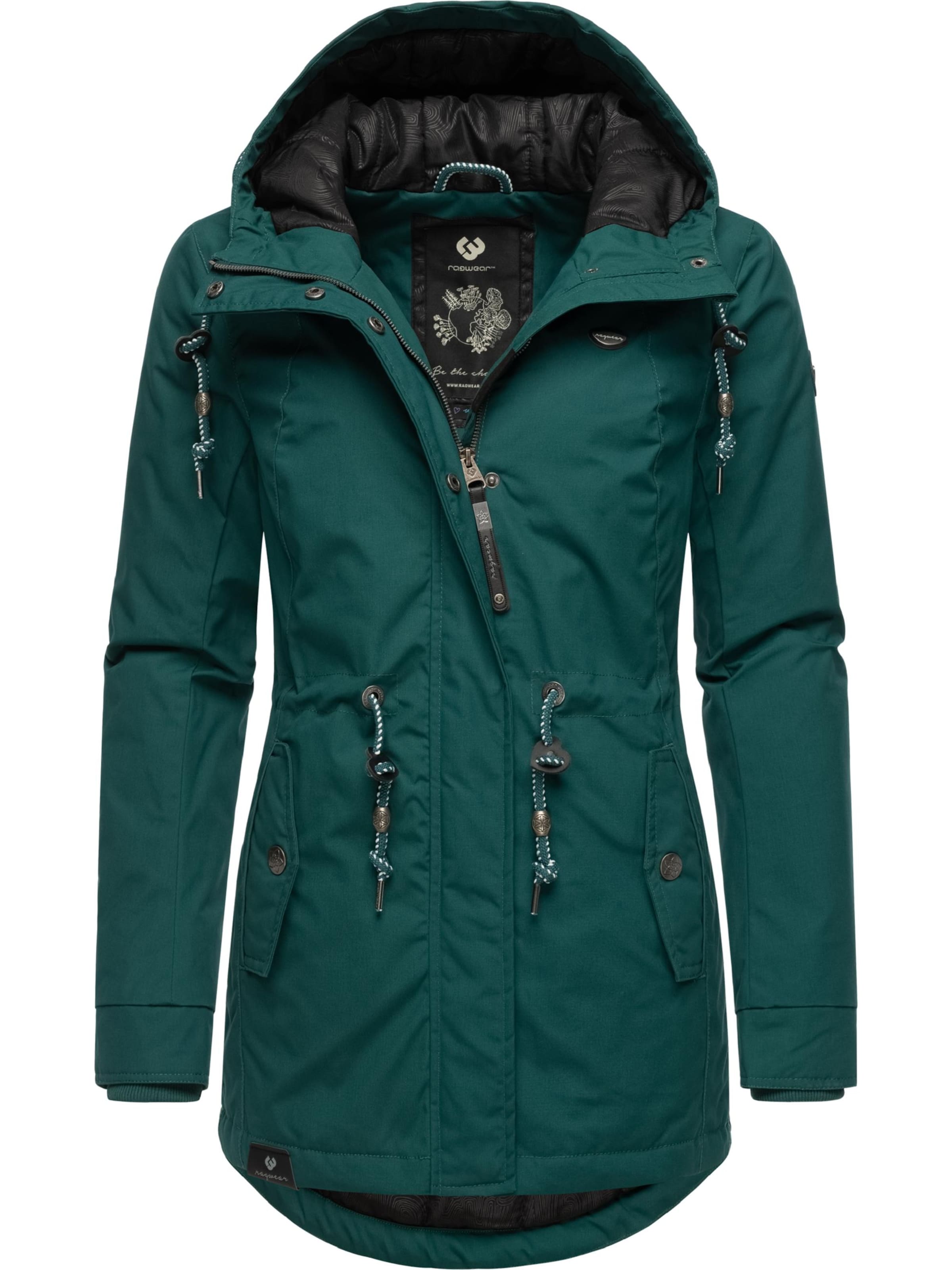 Parka d’hiver &#x27;Monadis&#x27; Ragwear en vert : devant