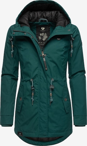 Parka invernale 'Monadis' di Ragwear in verde: frontale