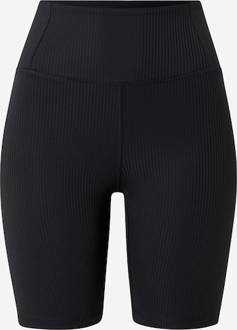melns Girlfriend Collective Šaurs Sporta bikses: no priekšpuses