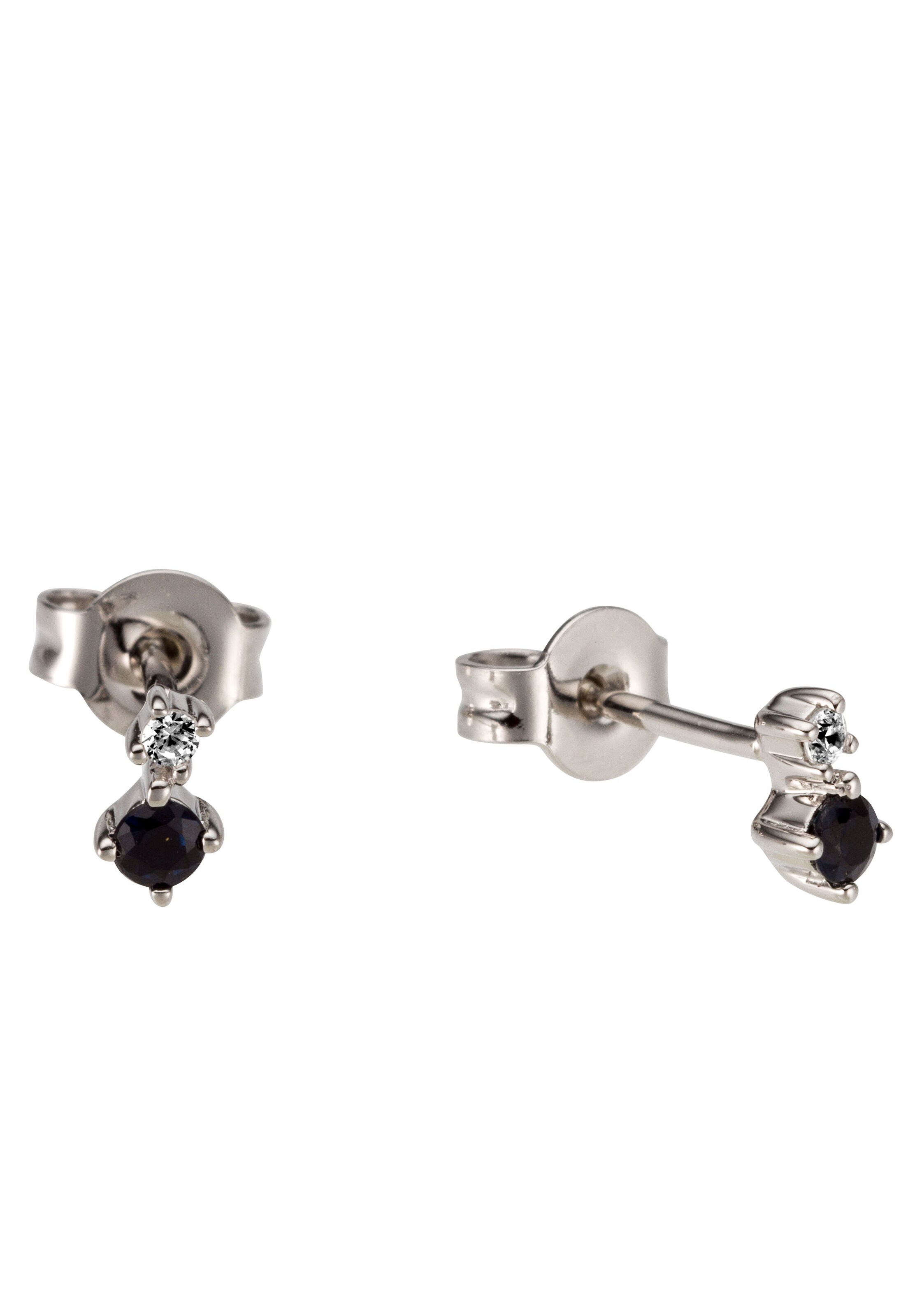 FIRETTI Ohrstecker in Weiß: Vorderseite