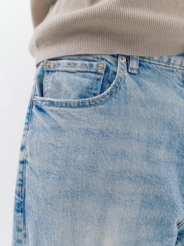 Regular Jeans de la Pull&Bear pe albastru