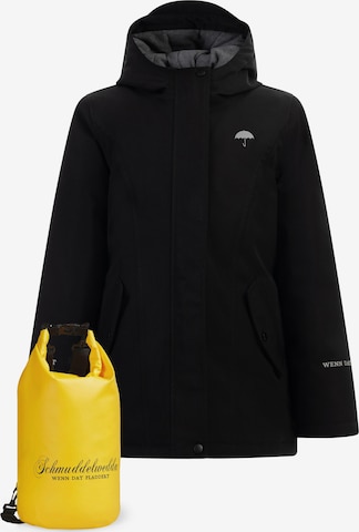 Schmuddelwedda - Chaqueta funcional en negro: frente