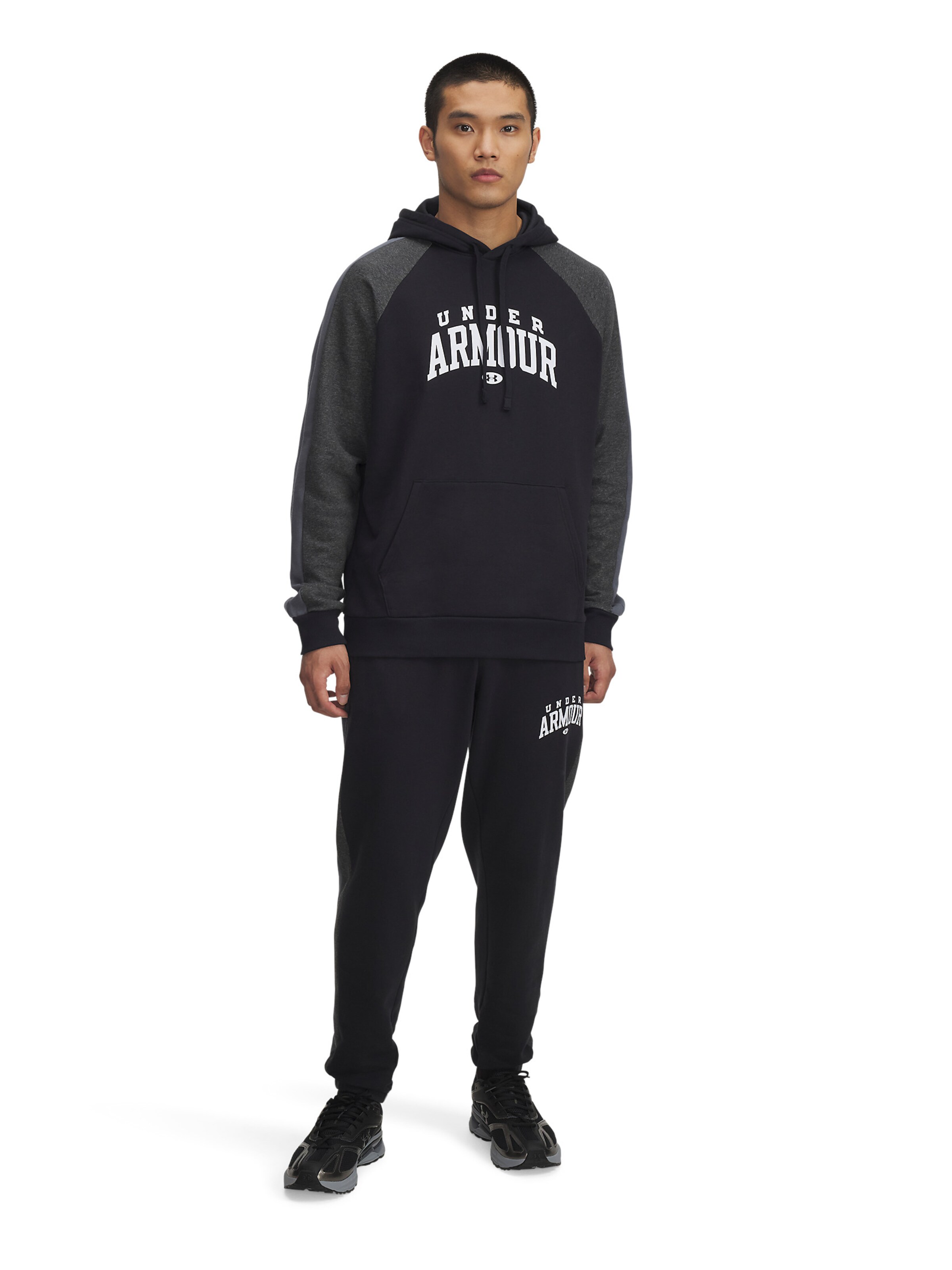 UNDER ARMOUR Tapered Sports trousers 'Rival' in Black