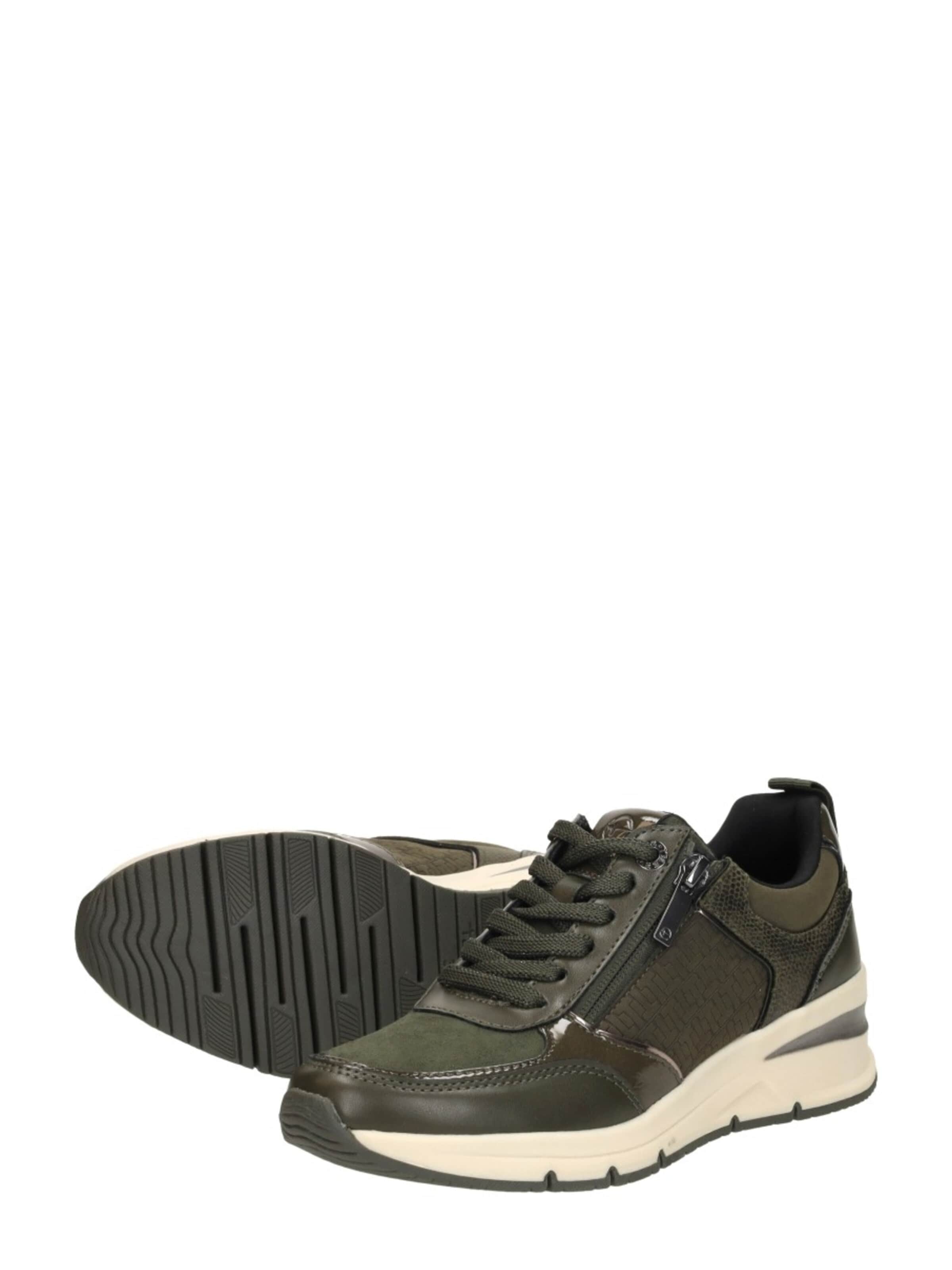 Baskets basses 'Laag' Tamaris en vert