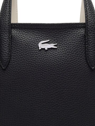 LACOSTE Shopper 'Sac Cabas Lacoste Anna Petit Piqué NF4929AA Noir Farine' in Zwart
