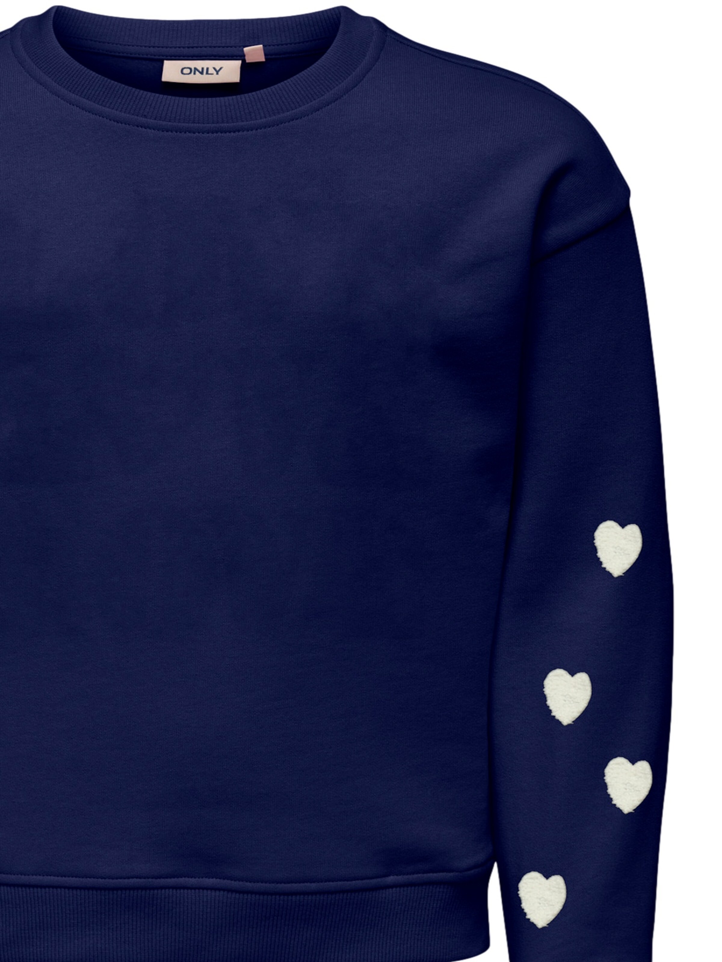 Pull-over 'Marisa Teddy Heart' ONLY GIRLS en bleu
