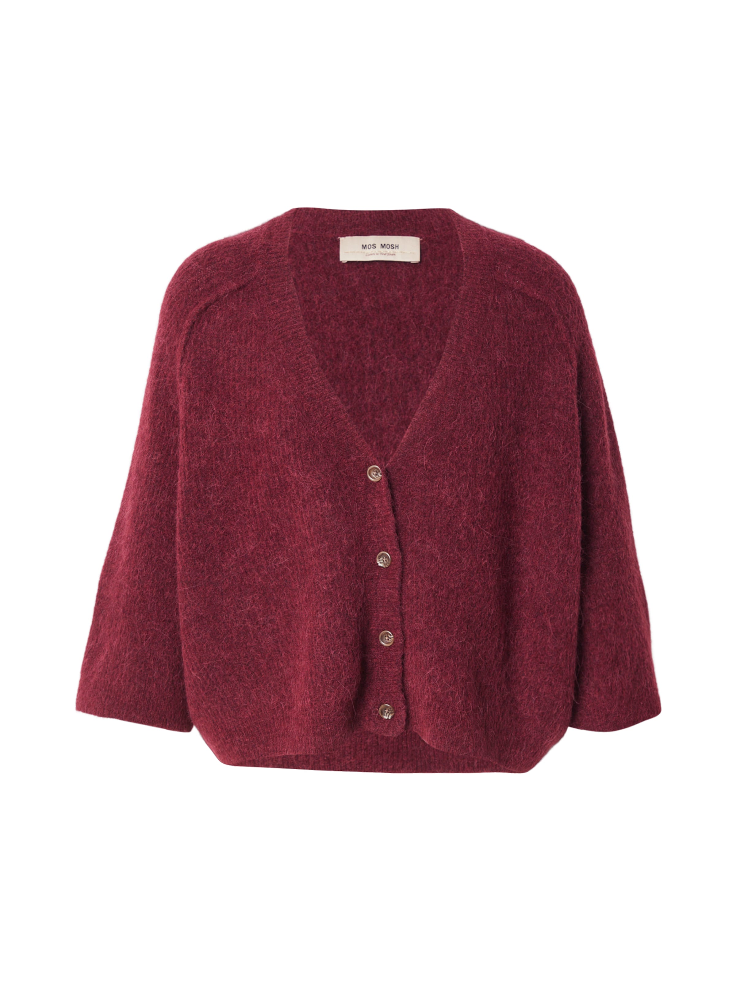 MOS MOSH Strickjacke 'MMThora Lizet' in XS in kirschrot, Produktansicht