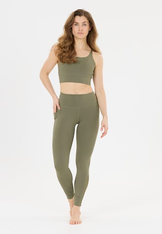 Athlecia Slimfit Tights 'Elli V2' in Grün