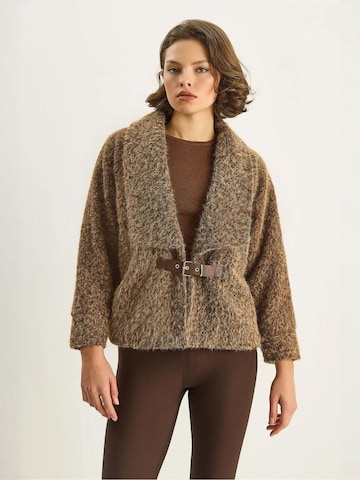 Bianco Lucci Between-seasons coat 'Mäntel' in Brown