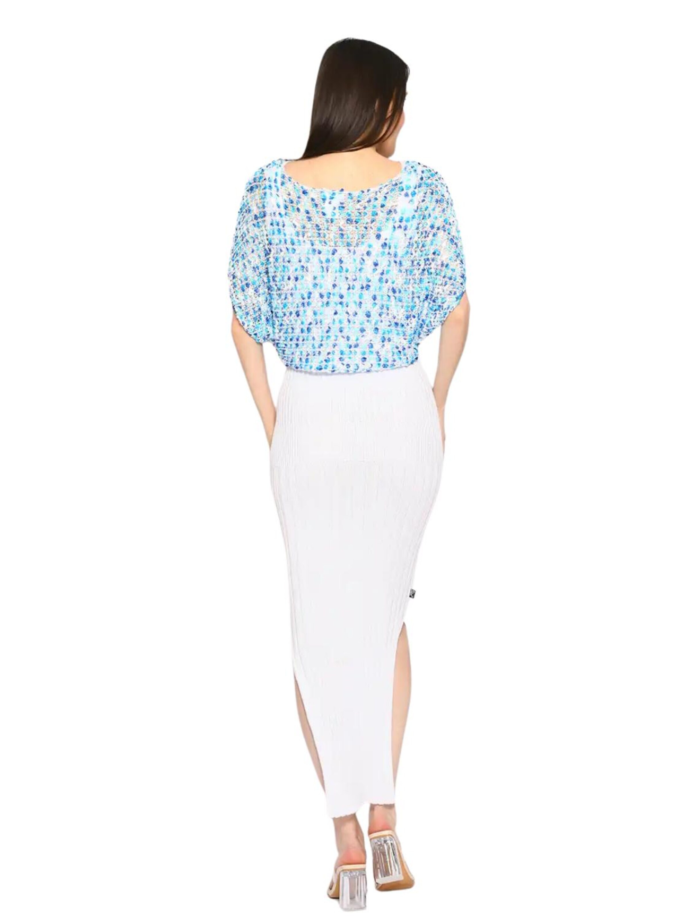 Süel knitwear - Top de punto 'Summer 3D' en azul