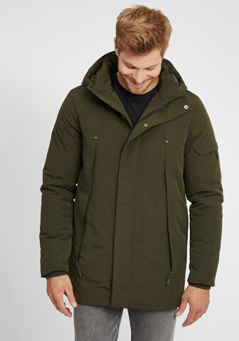 INDICODE JEANS Winterjas 'Rader' in Groen: voorkant