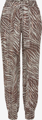 LASCANA Tapered Pants in Brown: front