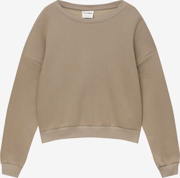 Pull&Bear Mikina – hnědá: přední strana