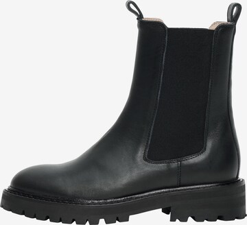 Chelsea Boots 'VILMA' SELECTED FEMME en noir : devant