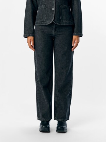 Loosefit Jeans 'Drew' di OBJECT in grigio: frontale