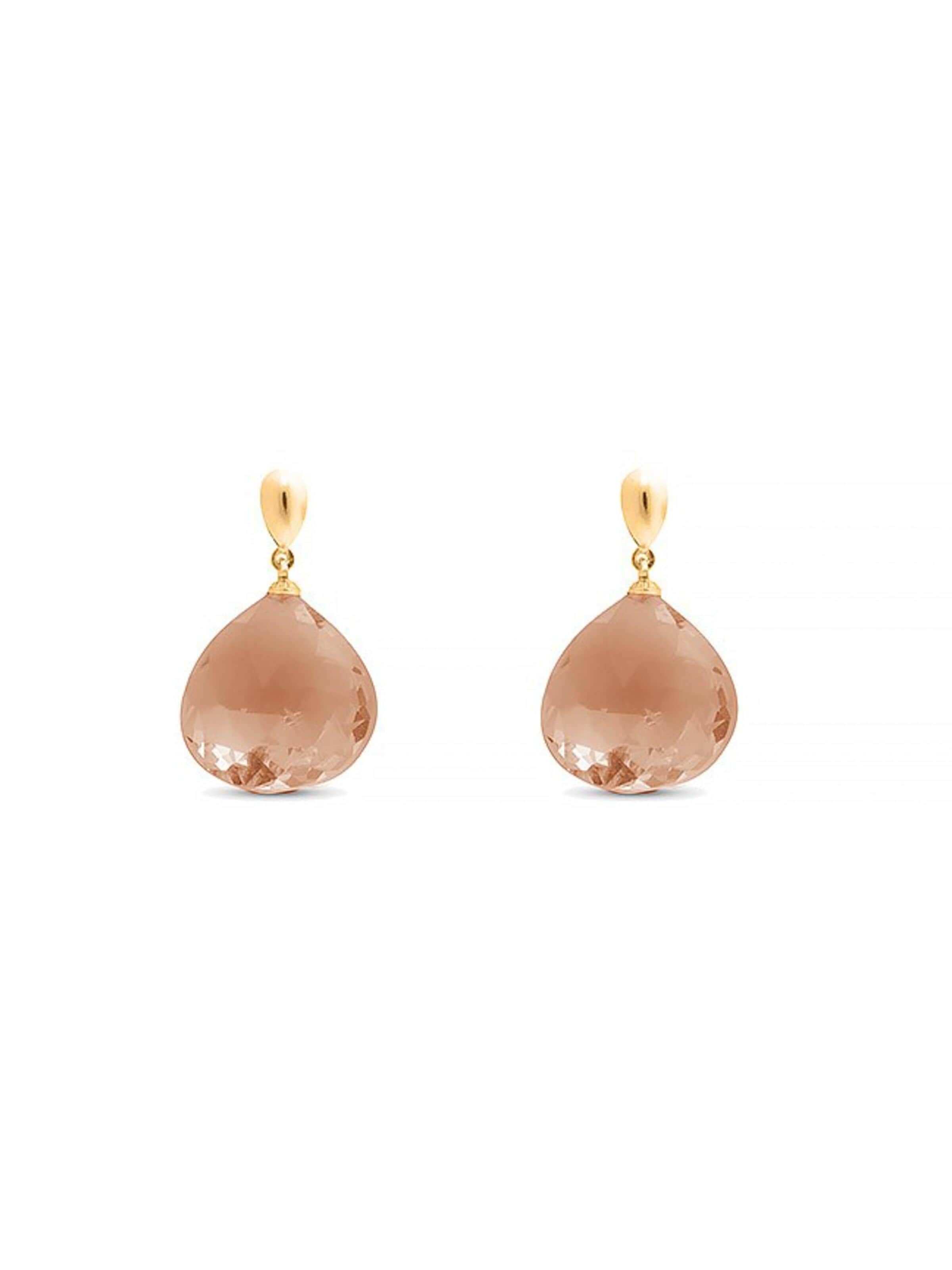 Luxenter - Pendientes 'Zoqoyi' en marrón: frente