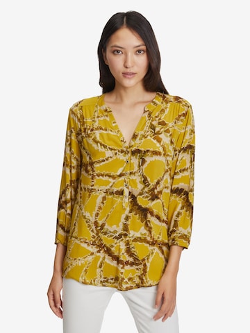 Cartoon Blouse in Yellow: front