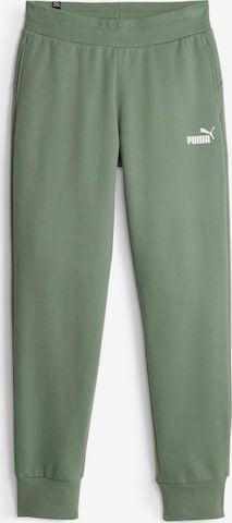 PUMA Spodnie sportowe 'Essentials' w kolorze zielony: przód