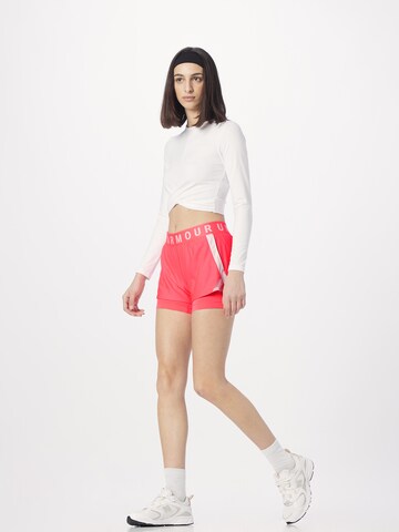 Regular Pantalon de sport 'Play Up' UNDER ARMOUR en rose