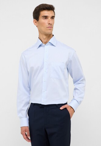 ETERNA Regular fit Zakelijk overhemd in Blauw: voorkant