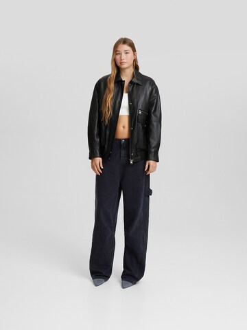 Bershka Between-season jacket in Black