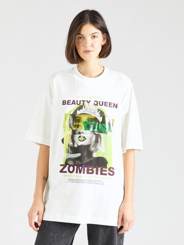 T-shirt oversize 'Dargex' HUGO en blanc : devant