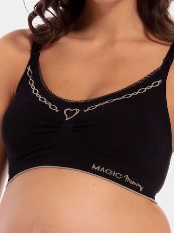 MAGIC Bodyfashion Regular BH 'Fancy Mommy Nursing Bra' in Schwarz