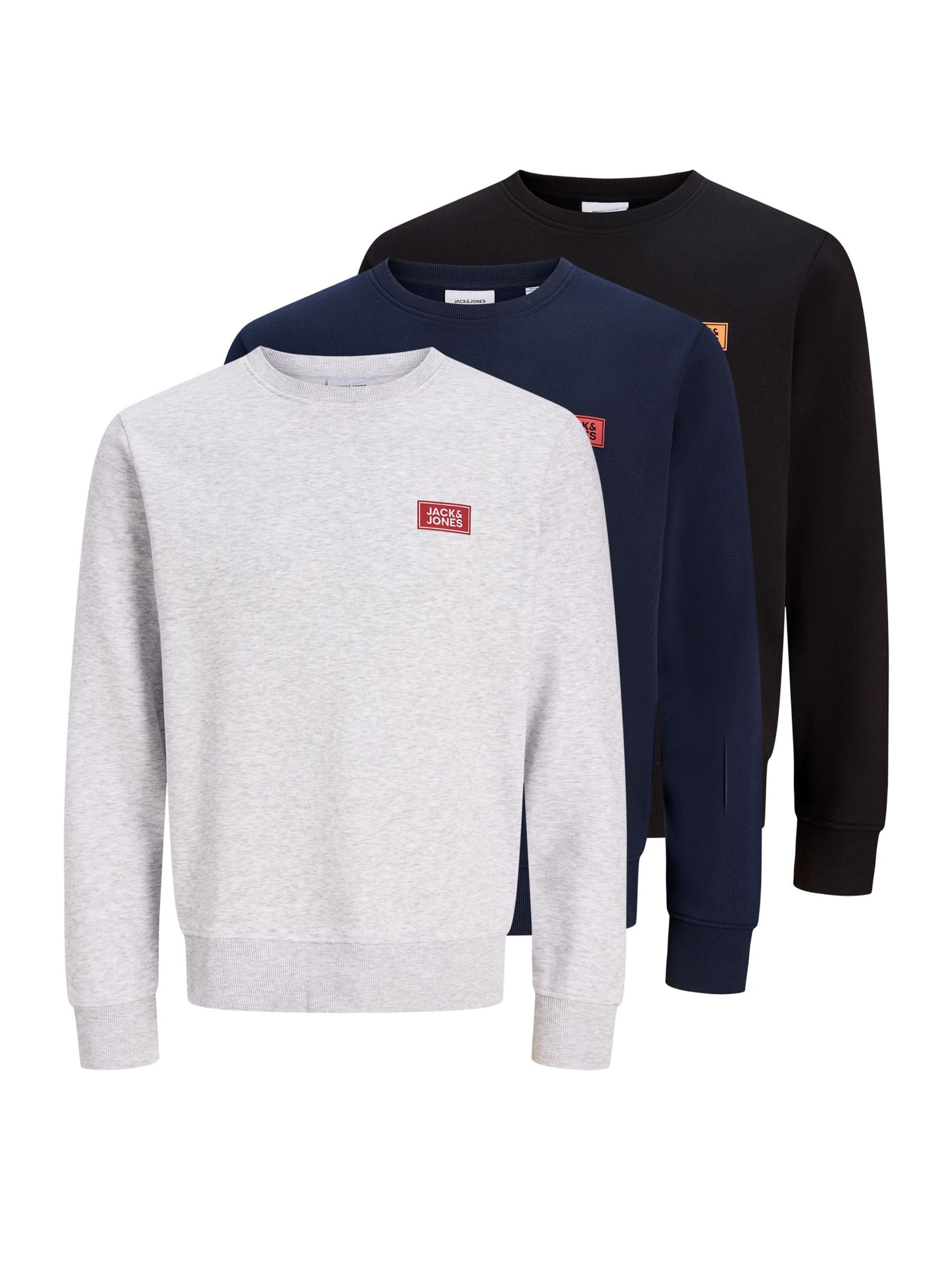 JACK & JONES Majica 'JJRush' | modra barva: sprednja stran