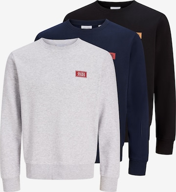 JACK & JONES Mikina 'JJRush' - Modrá: predná strana