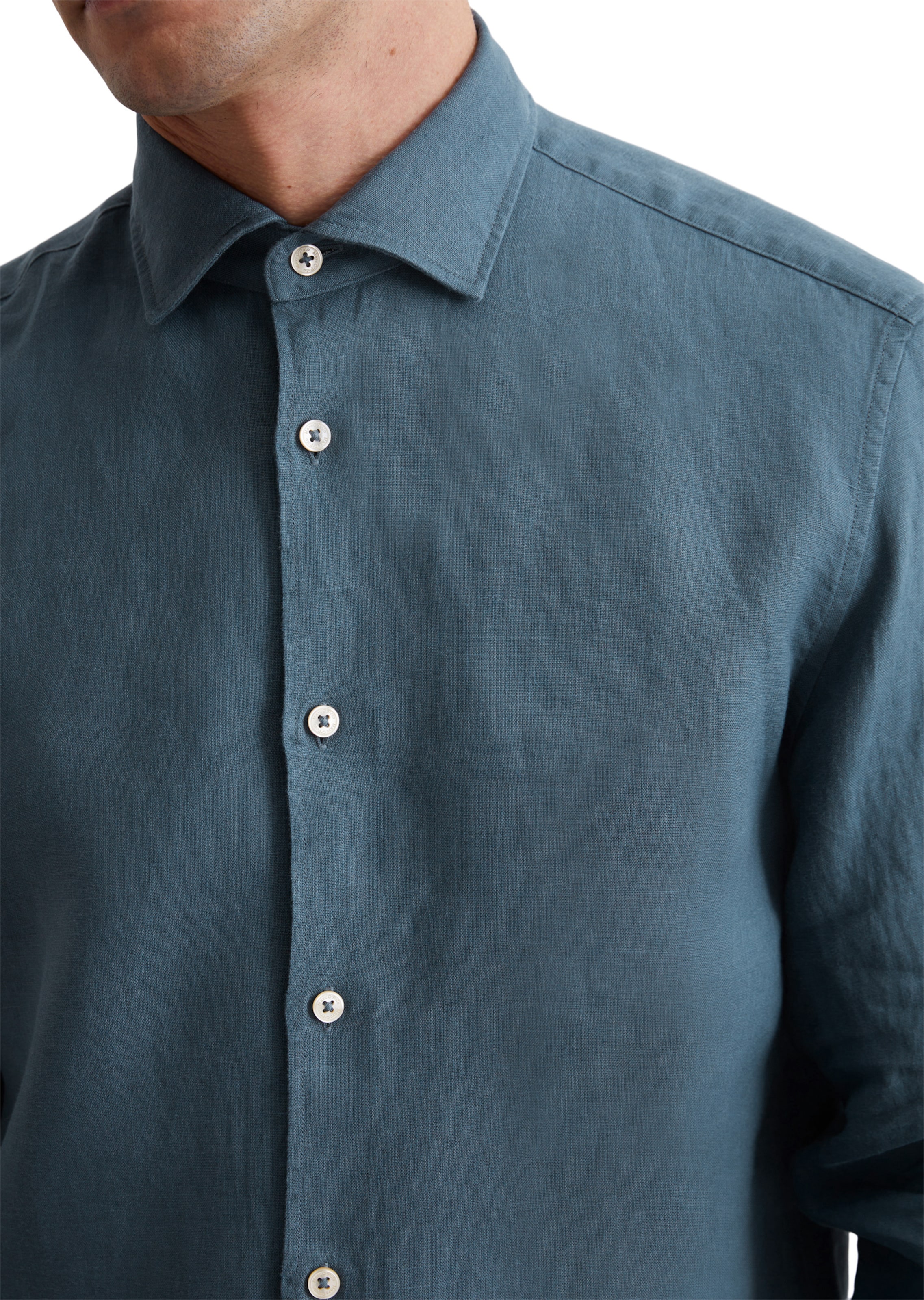 Marc O'Polo Regular fit Button Up Shirt in Blue