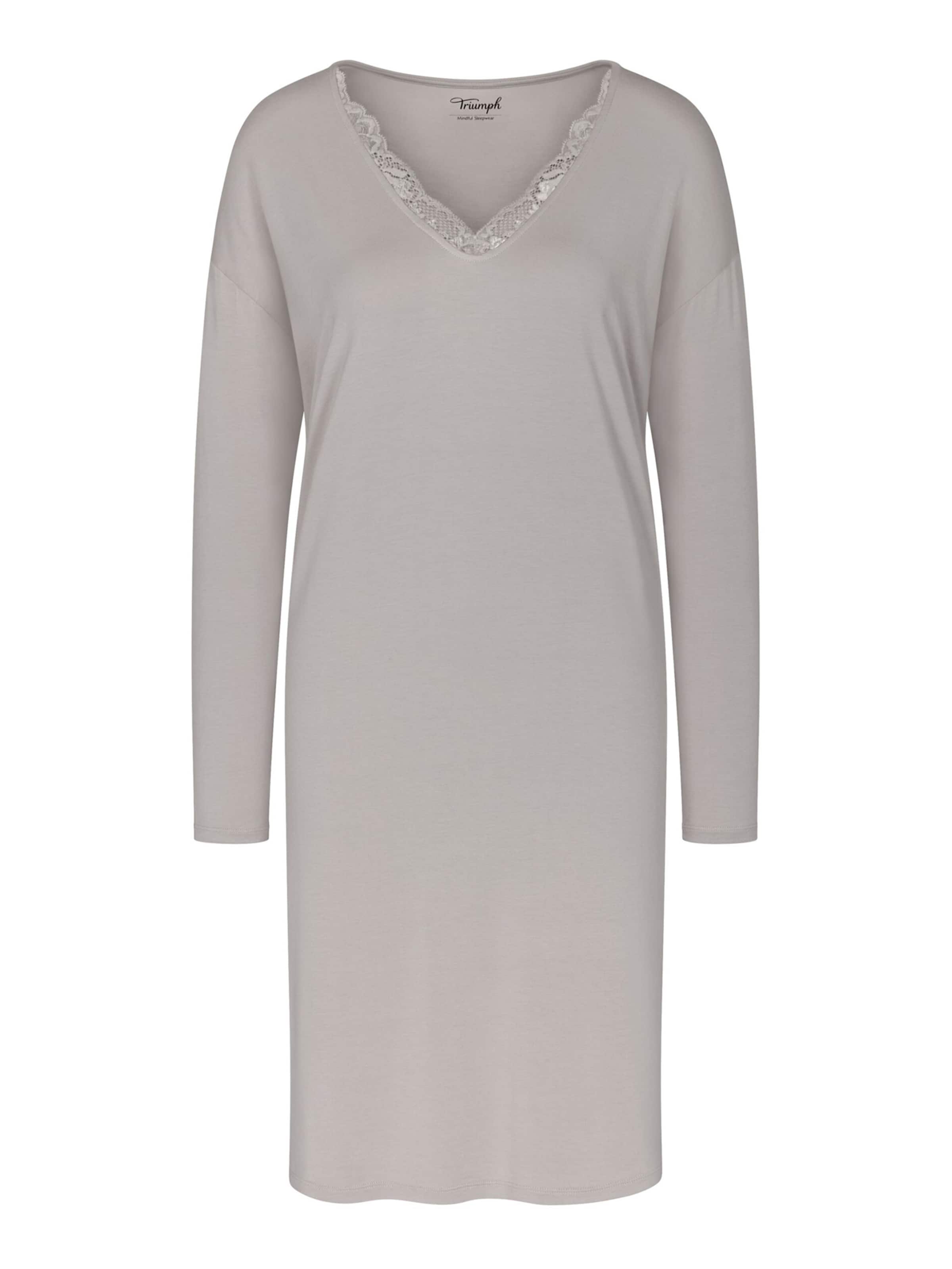 TRIUMPH - Camisola de pijama ' Timeless Sensuality ' em cinzento: frente