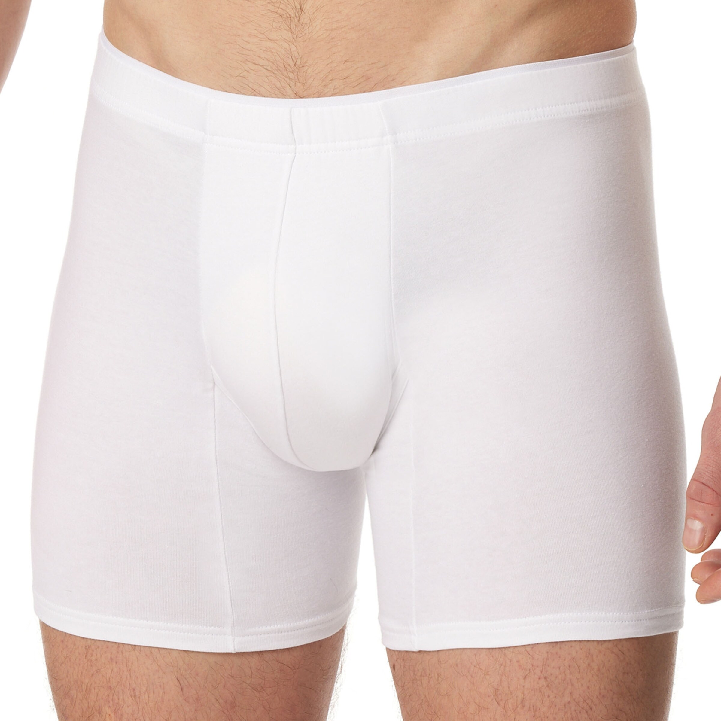 Boxers SCHIESSER en blanc : devant